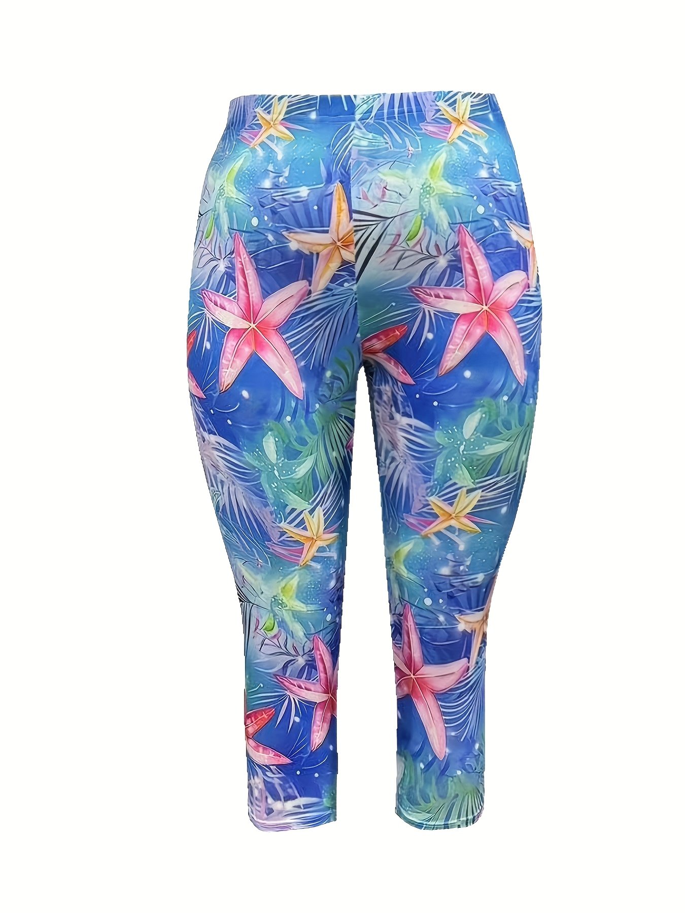 Casual Regular Fit Ocean Pattern Pants