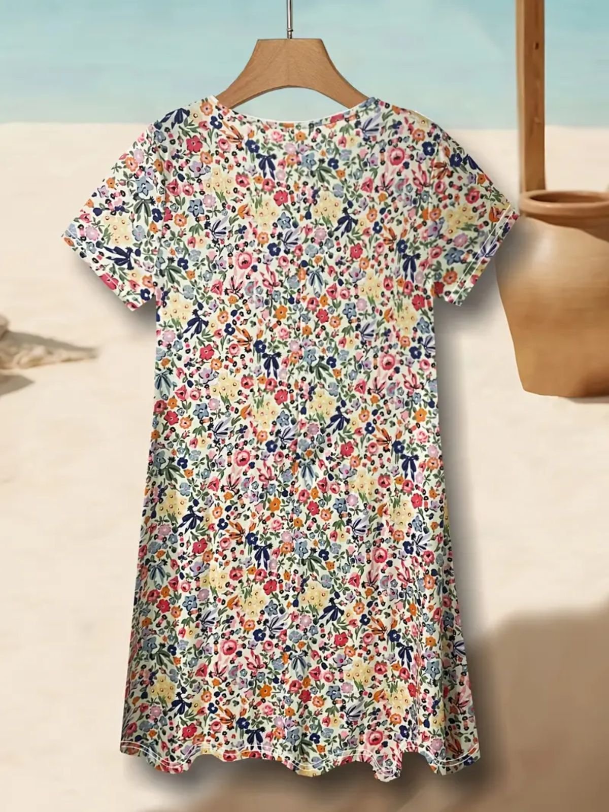 Casual Cotton Regular Fit Dress With No