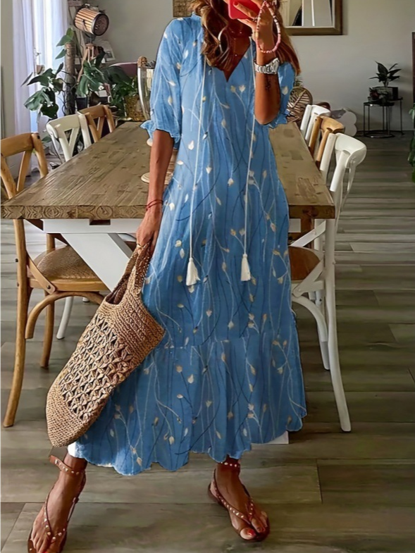 Casual Hoodie Ethnic Dress