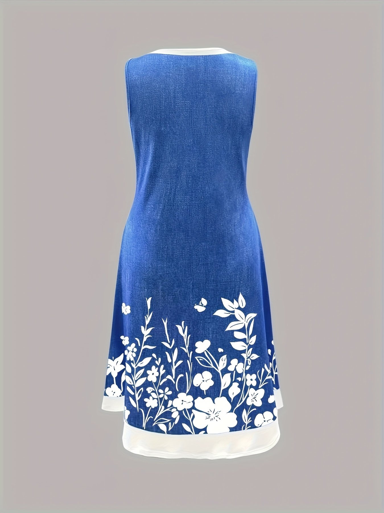Spring And Summer Casual Women's Round Neck Vest Dress
