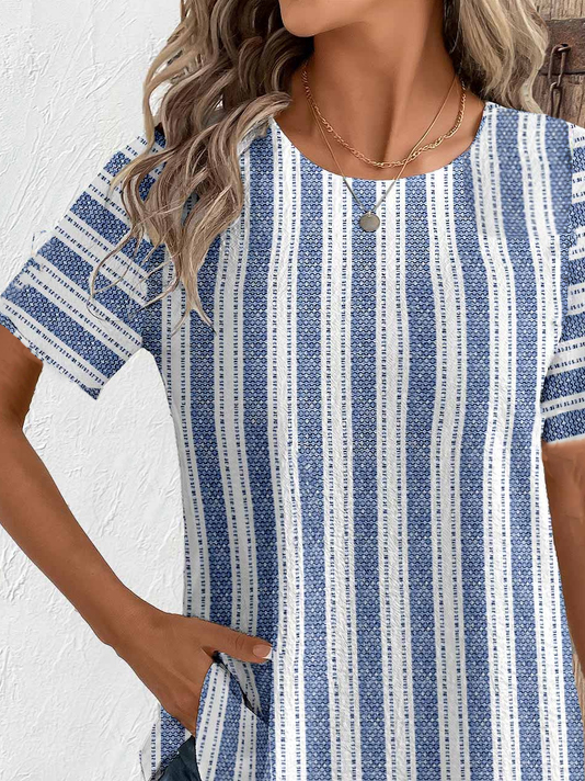 Print Casual Short Sleeve T-Shirt