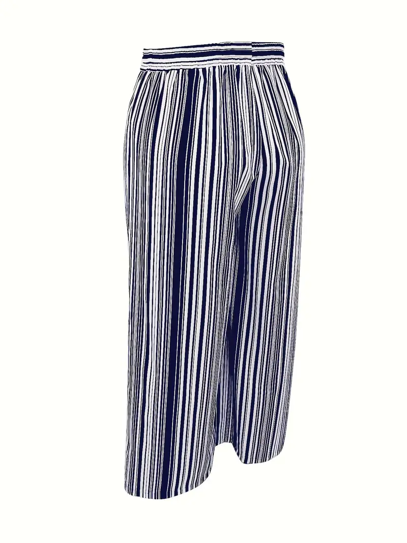 Loose Striped Simple Pants
