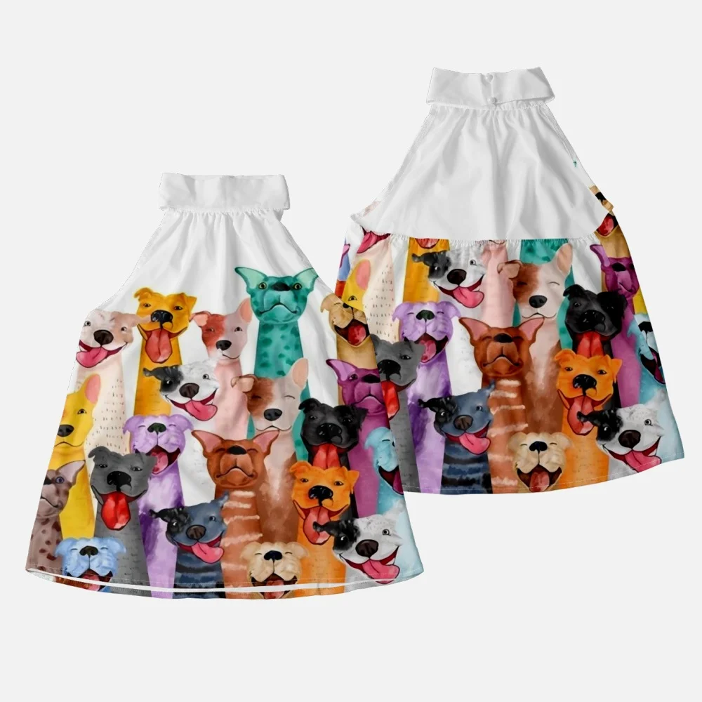 Regular Fit Animal Picture Halter Casual T-Shirt