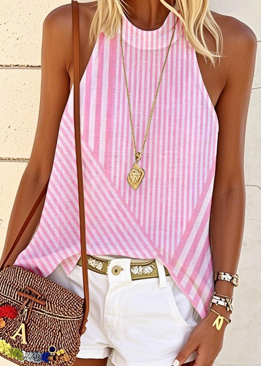 Halter Regular Fit Casual T-Shirt