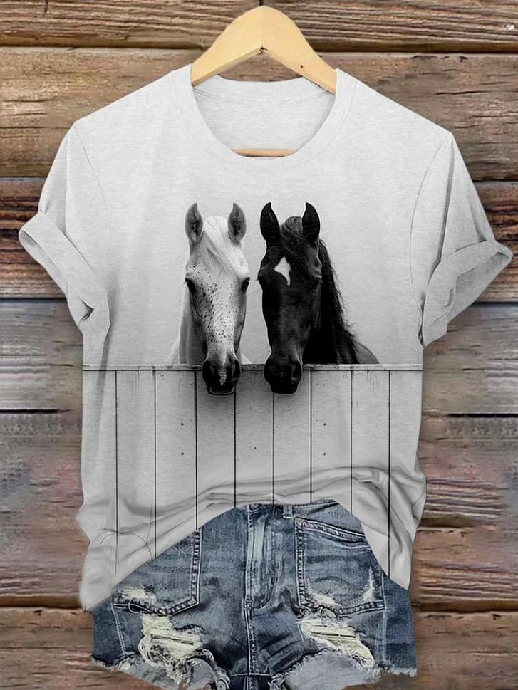 Casual Animal Regular Fit T-Shirt