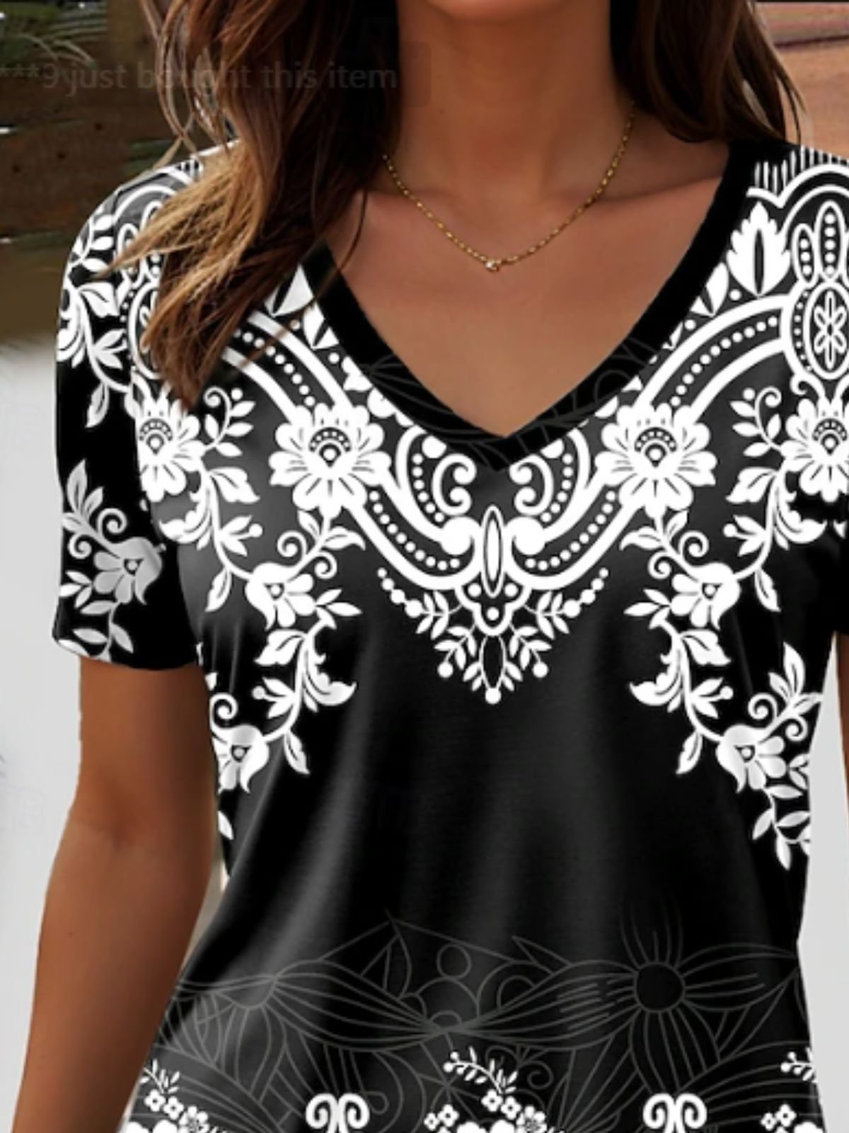 Regular Fit Casual Cotton Ethnic T-Shirt