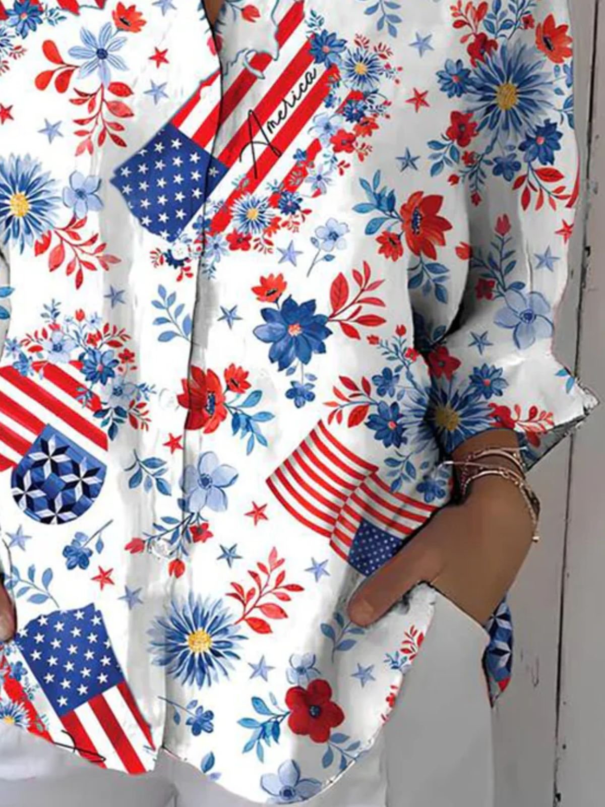 America Flag Casual Shirt