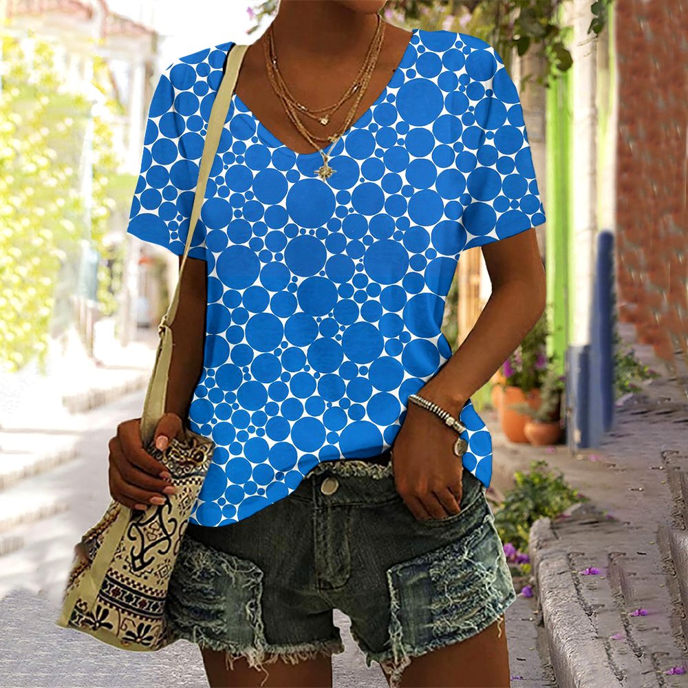 V Neck Casual T-Shirt