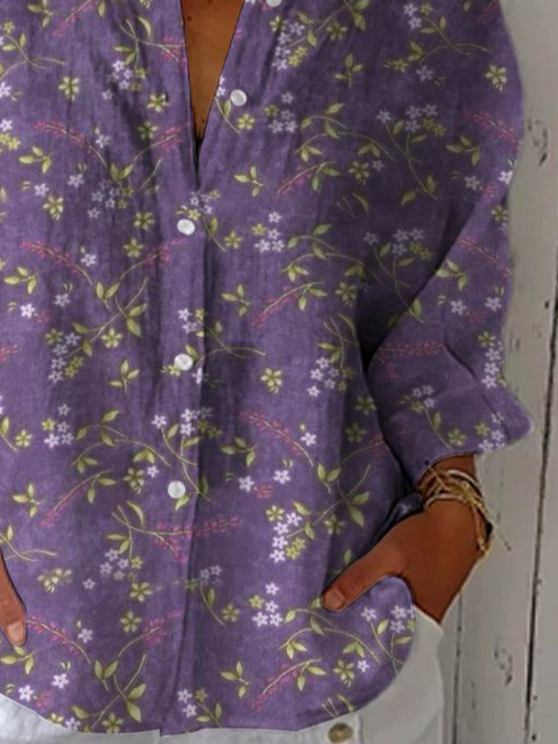 Women's Floral Print Casual Shirt