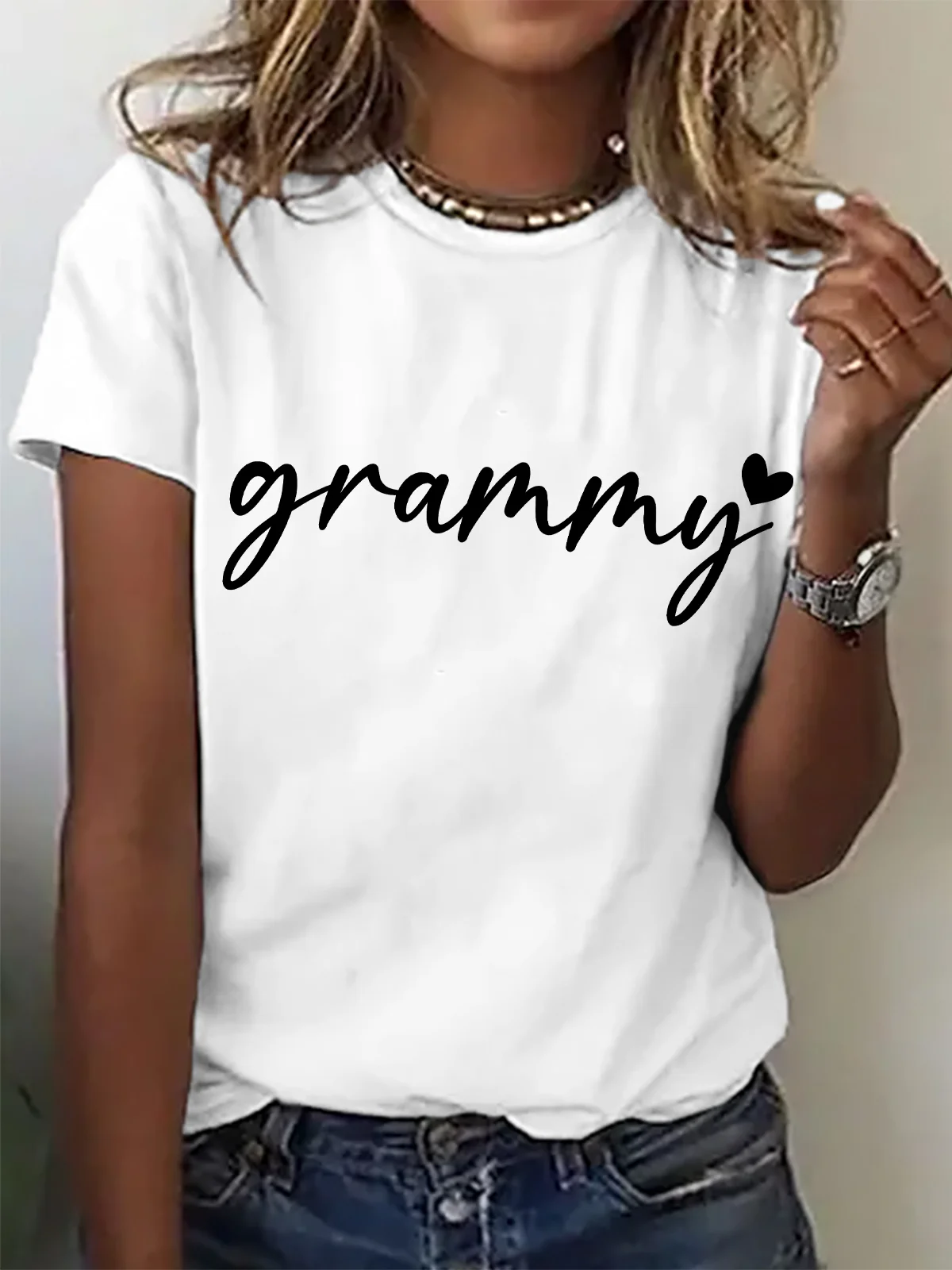 Lovely Grammy Cotton T-shirt