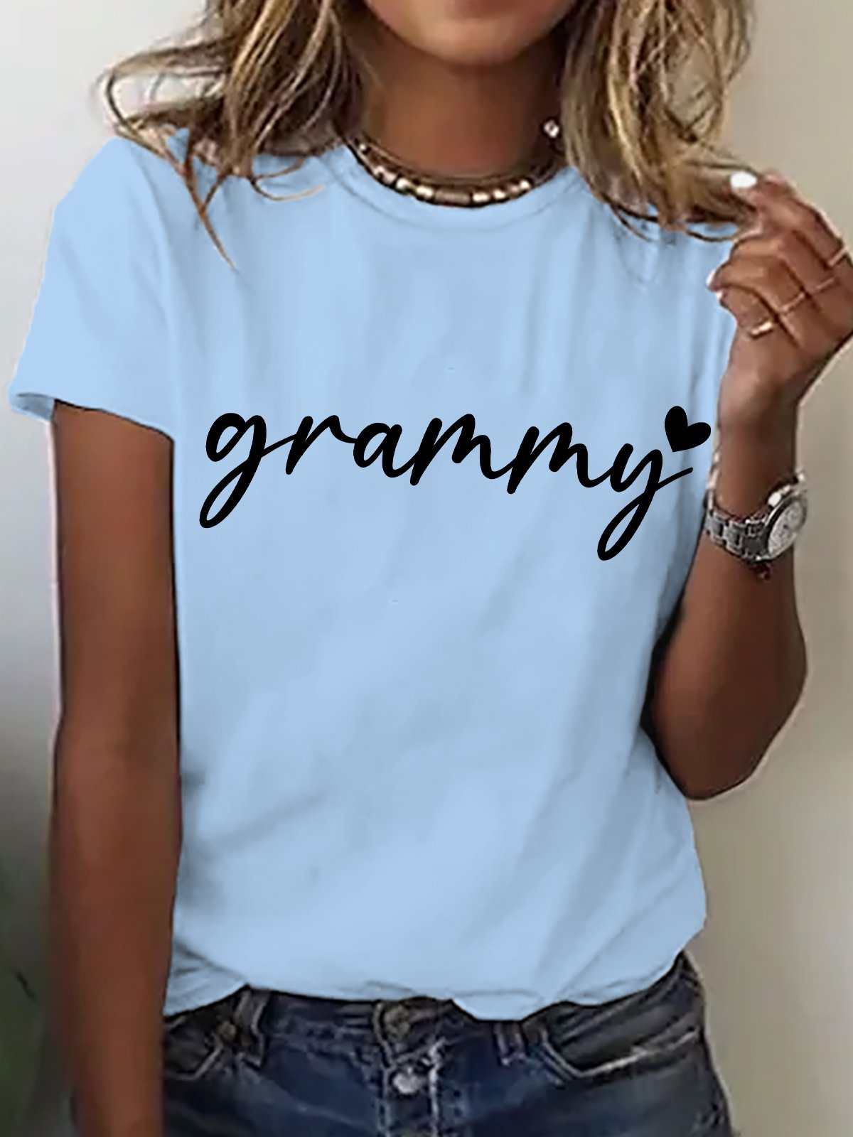 Lovely Grammy Cotton T-shirt