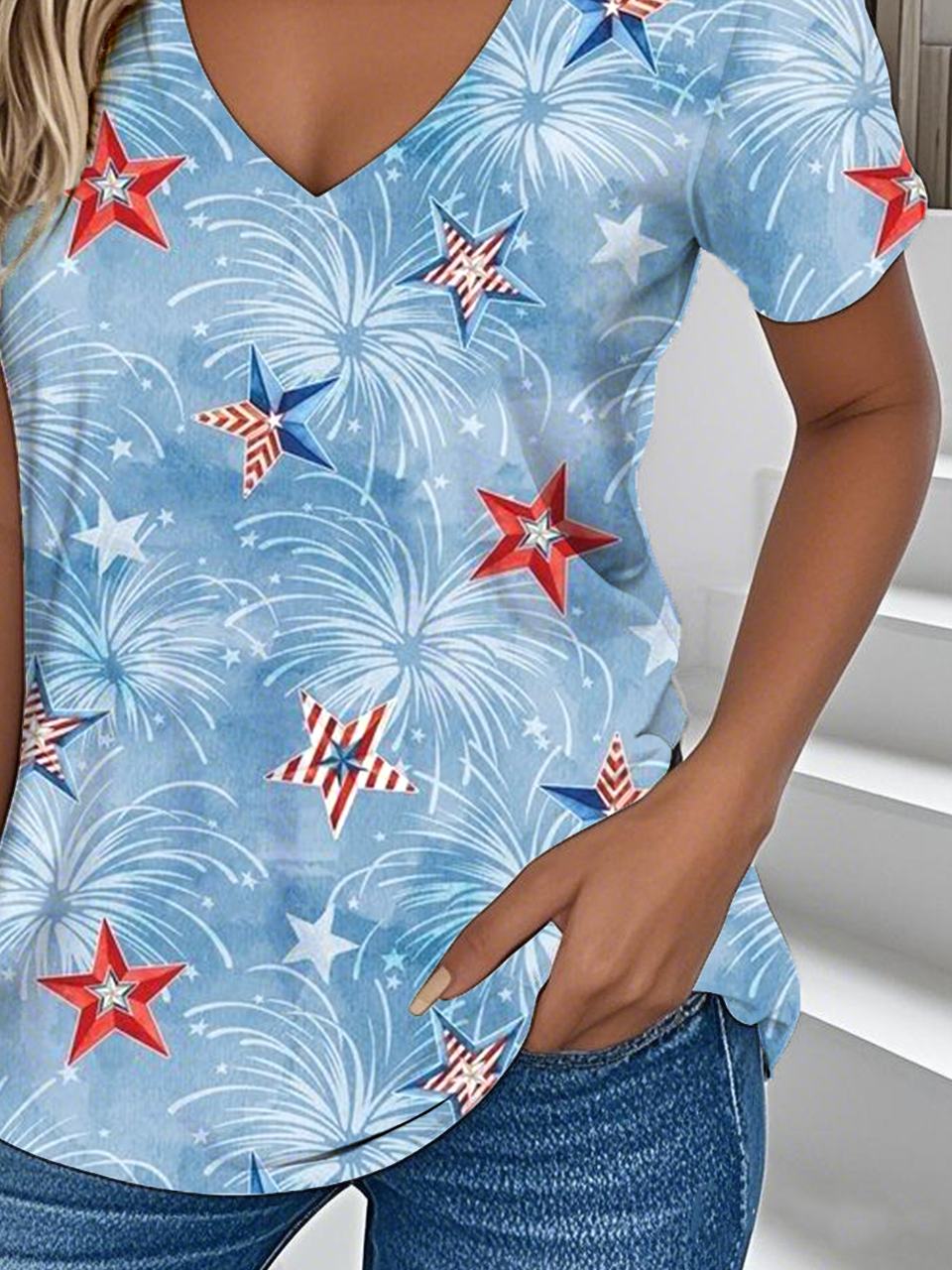Women's Independence Day Print T-shirt