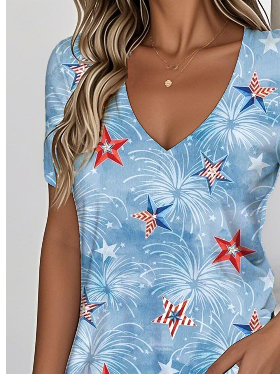 Women's Independence Day Print T-shirt