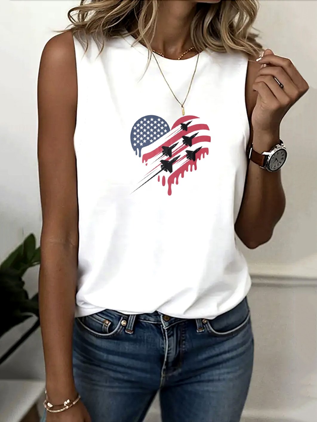 Regular Fit Casual Tank Top