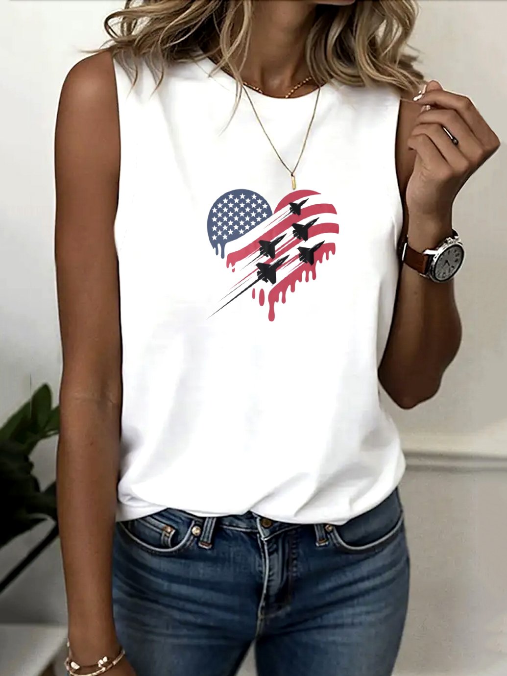 Regular Fit Casual Tank Top