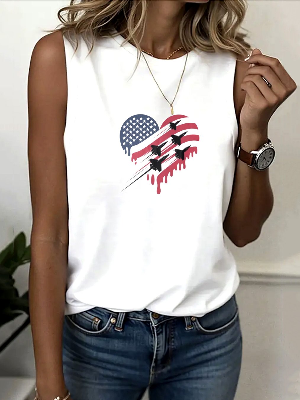 Regular Fit Casual Tank Top