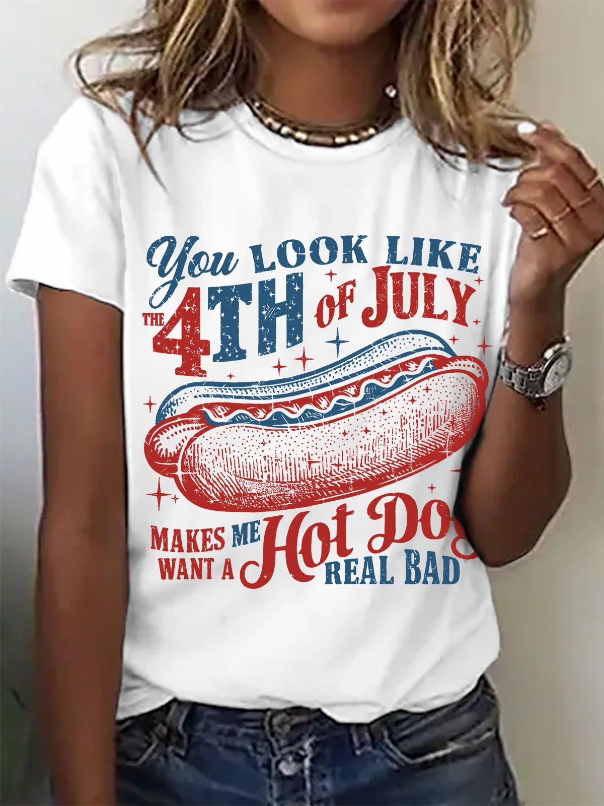 You Look Like The 4th Of July Cotton T-shirt