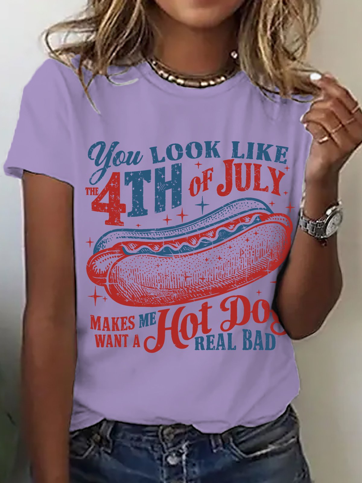 You Look Like The 4th Of July Cotton T-shirt