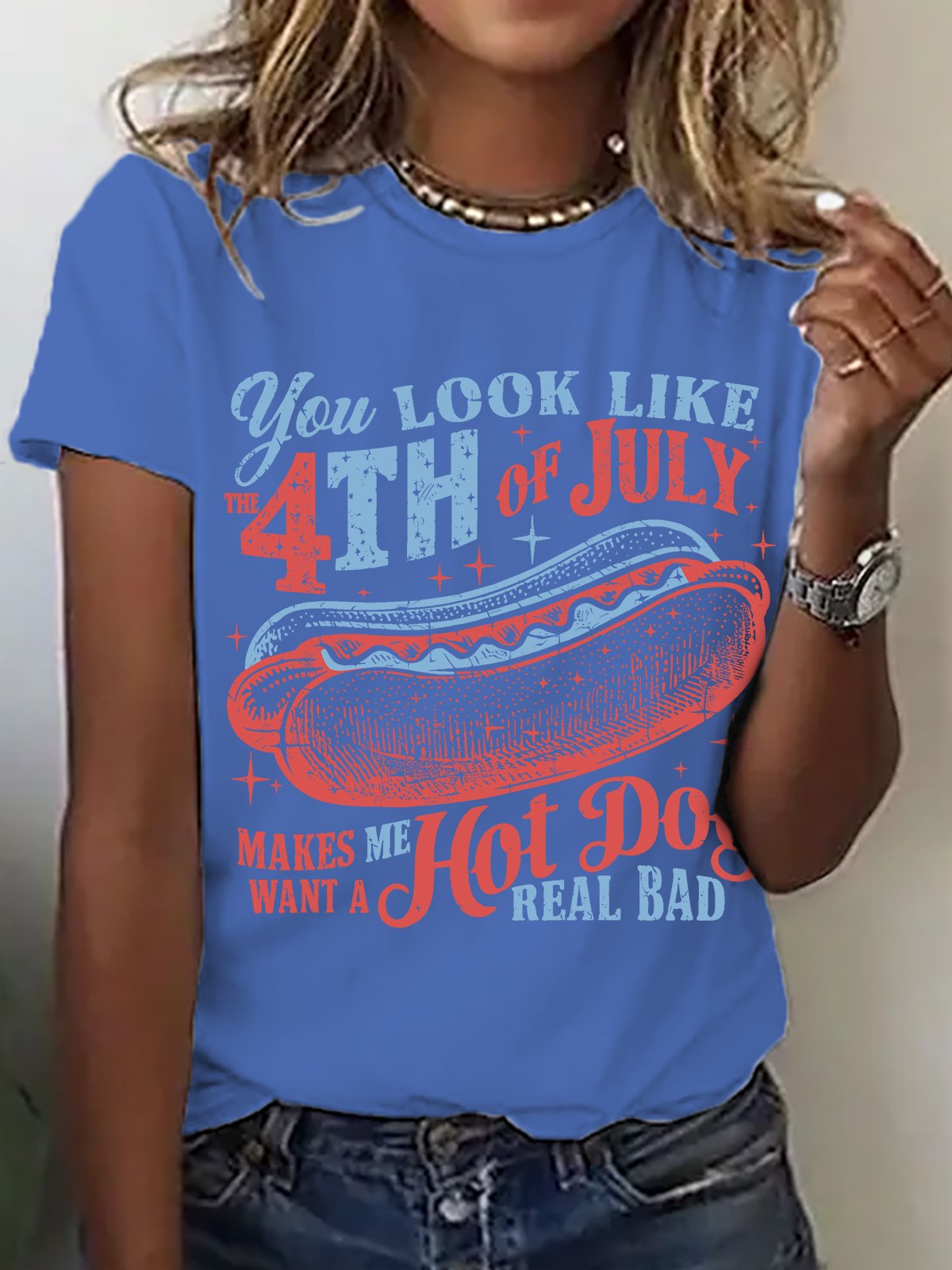 You Look Like The 4th Of July Cotton T-shirt