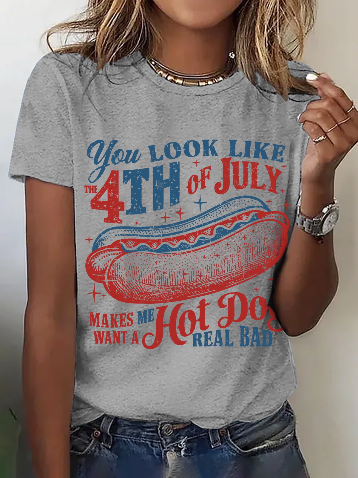 You Look Like The 4th Of July Cotton T-shirt
