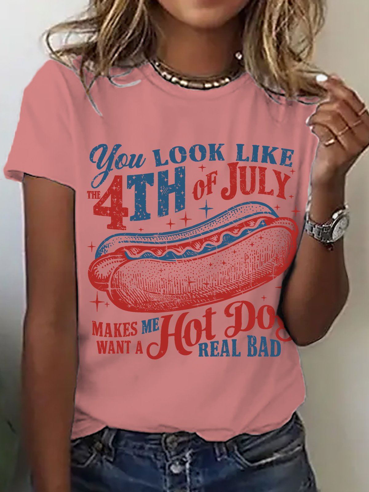 You Look Like The 4th Of July Cotton T-shirt