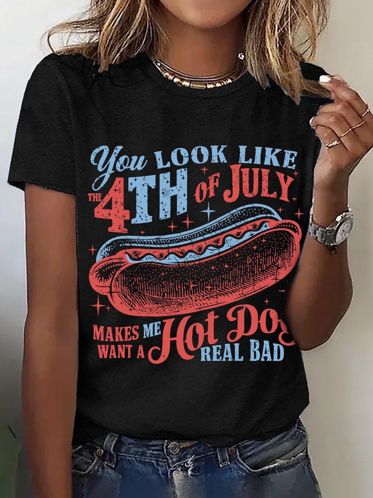You Look Like The 4th Of July Cotton T-shirt