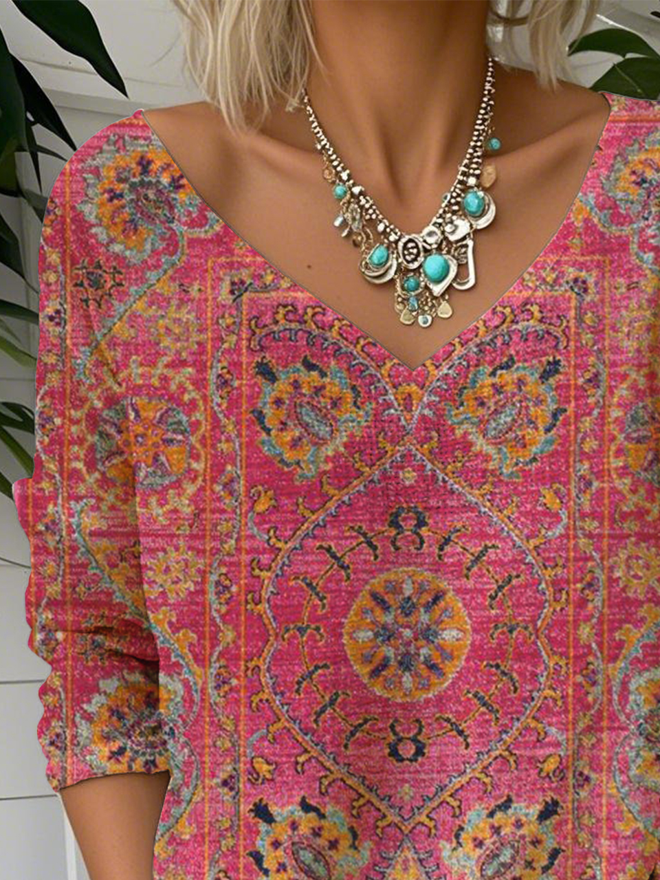 Casual V Neck T-Shirt