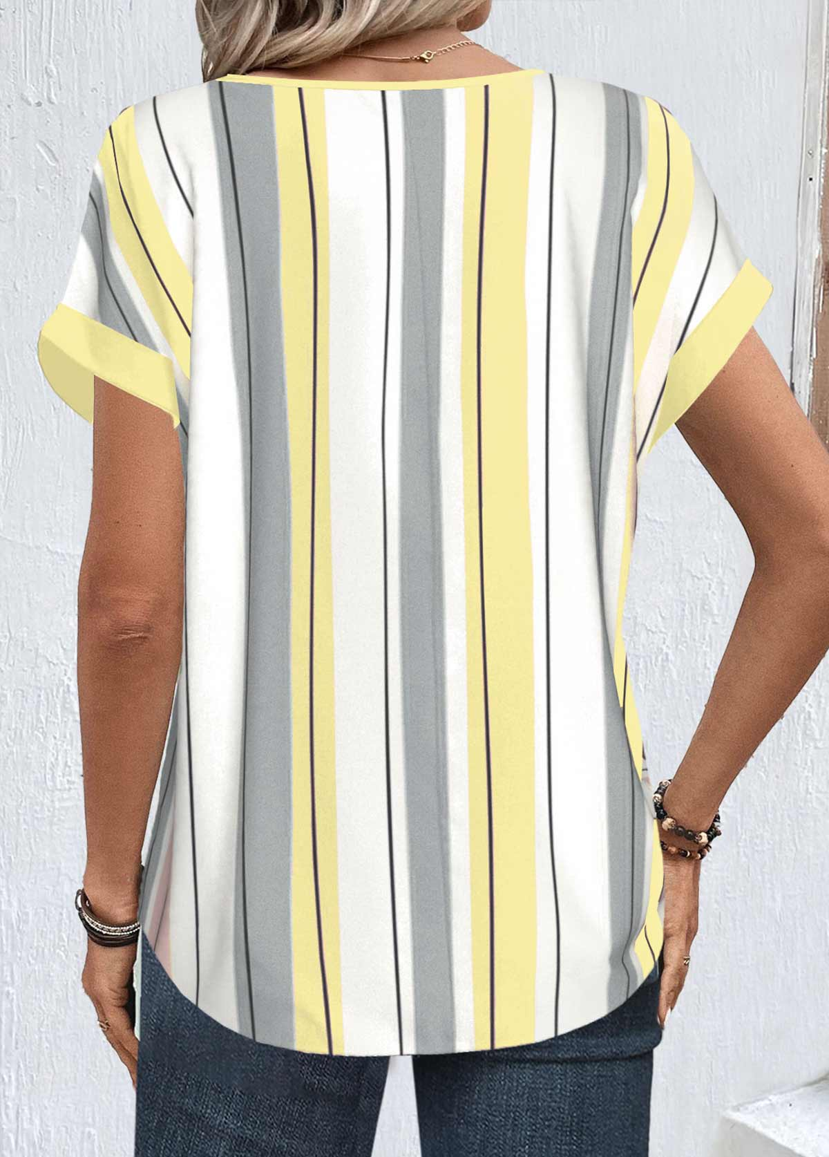 Casual Striped Blouse