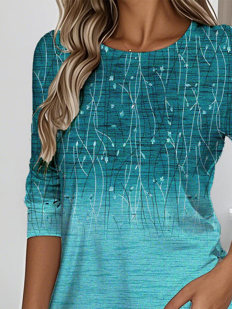 Casual Jersey Crew Neck Loose T-Shirt
