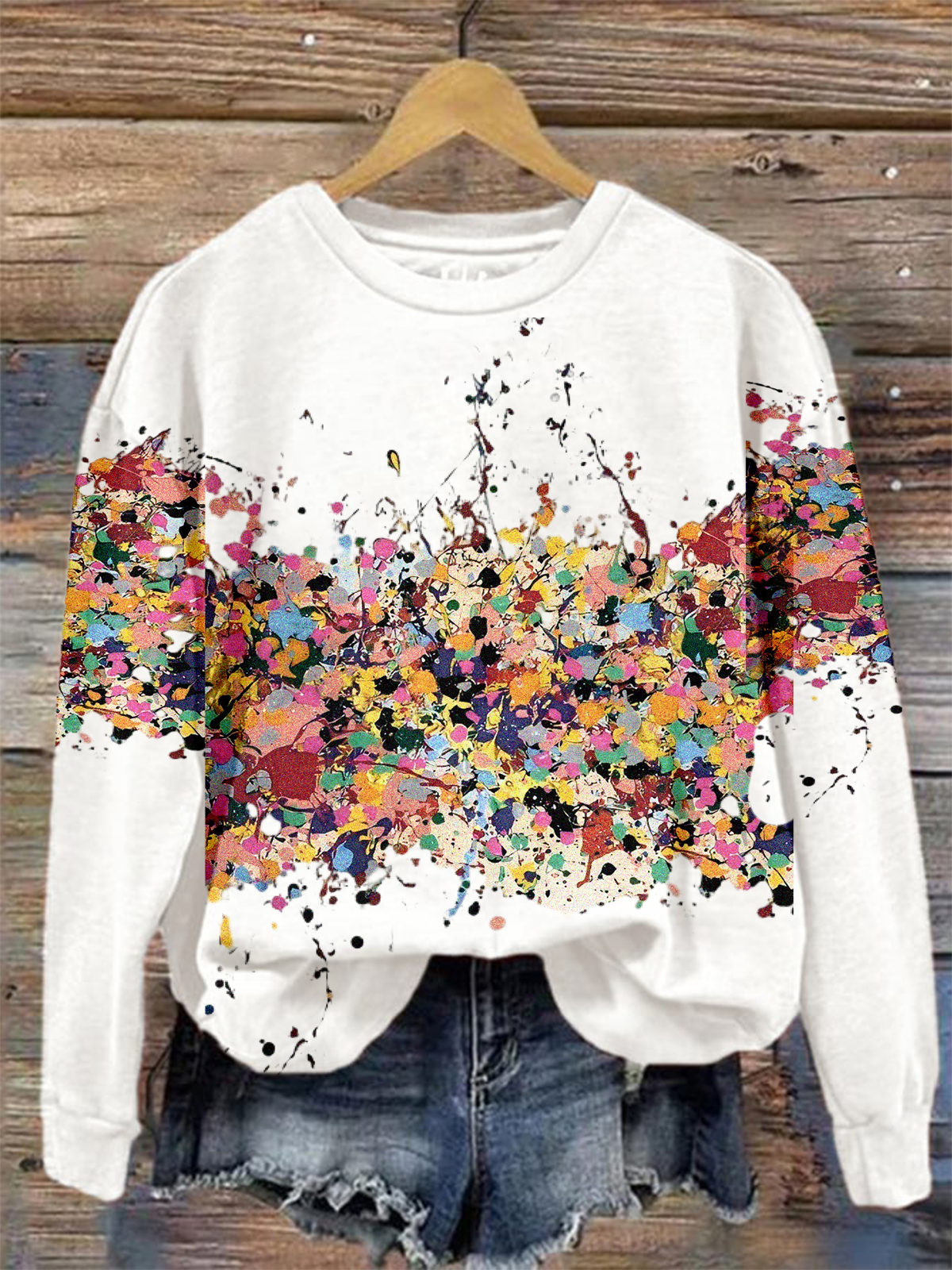 Gradient Pattern Vintage Sweatshirt