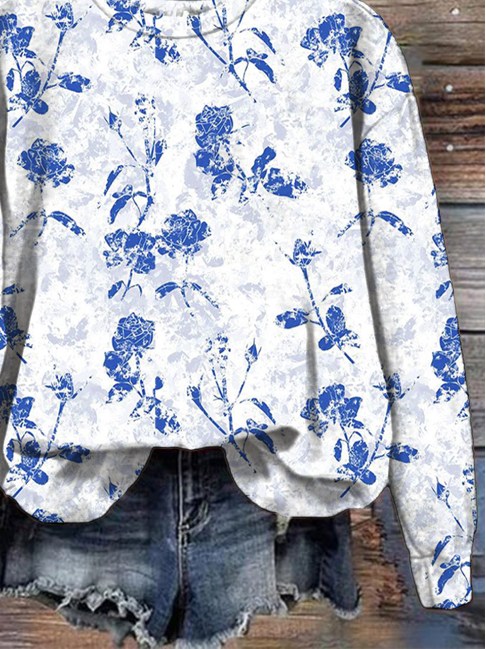 Floral Loose Casual Sweatshirt
