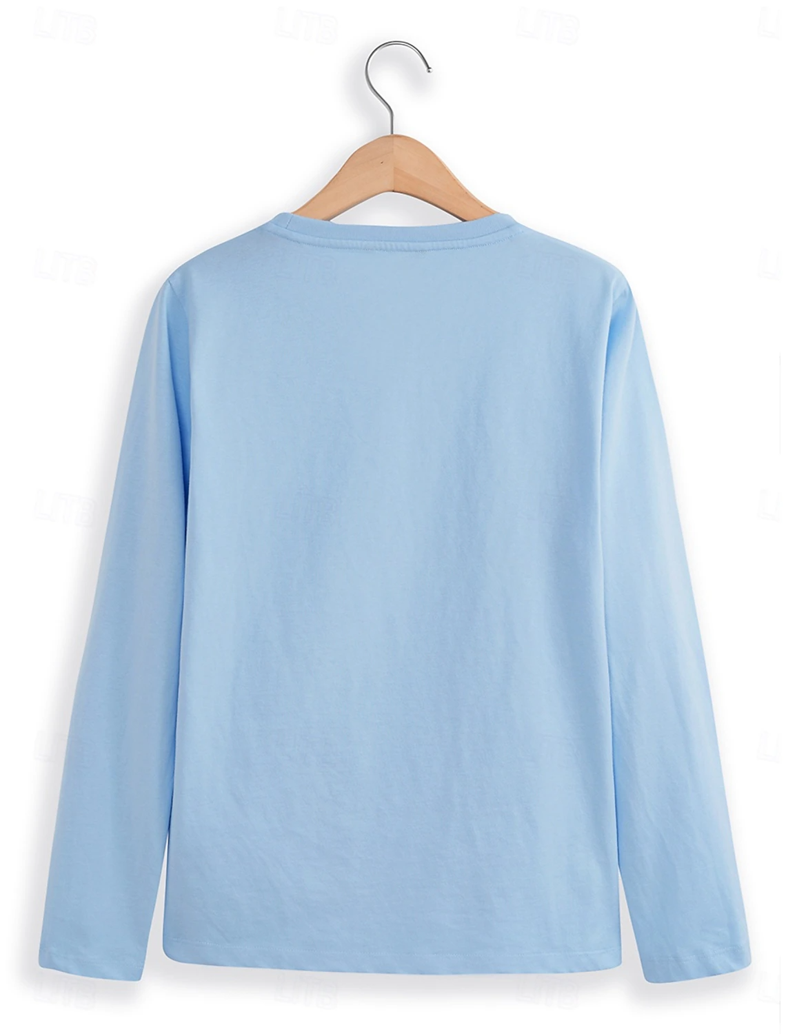 Casual Long Sleeve Round Neck T-Shirt