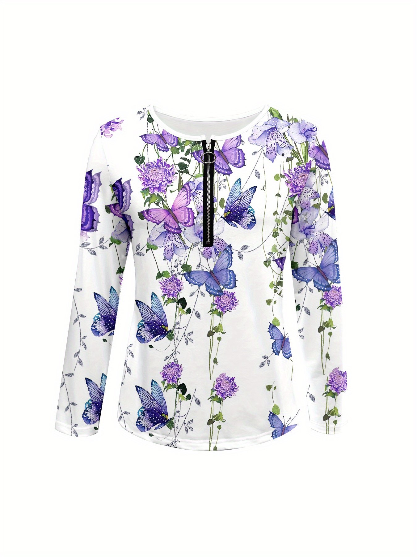 Cotton-Blend Casual Loose V Neck T-Shirt