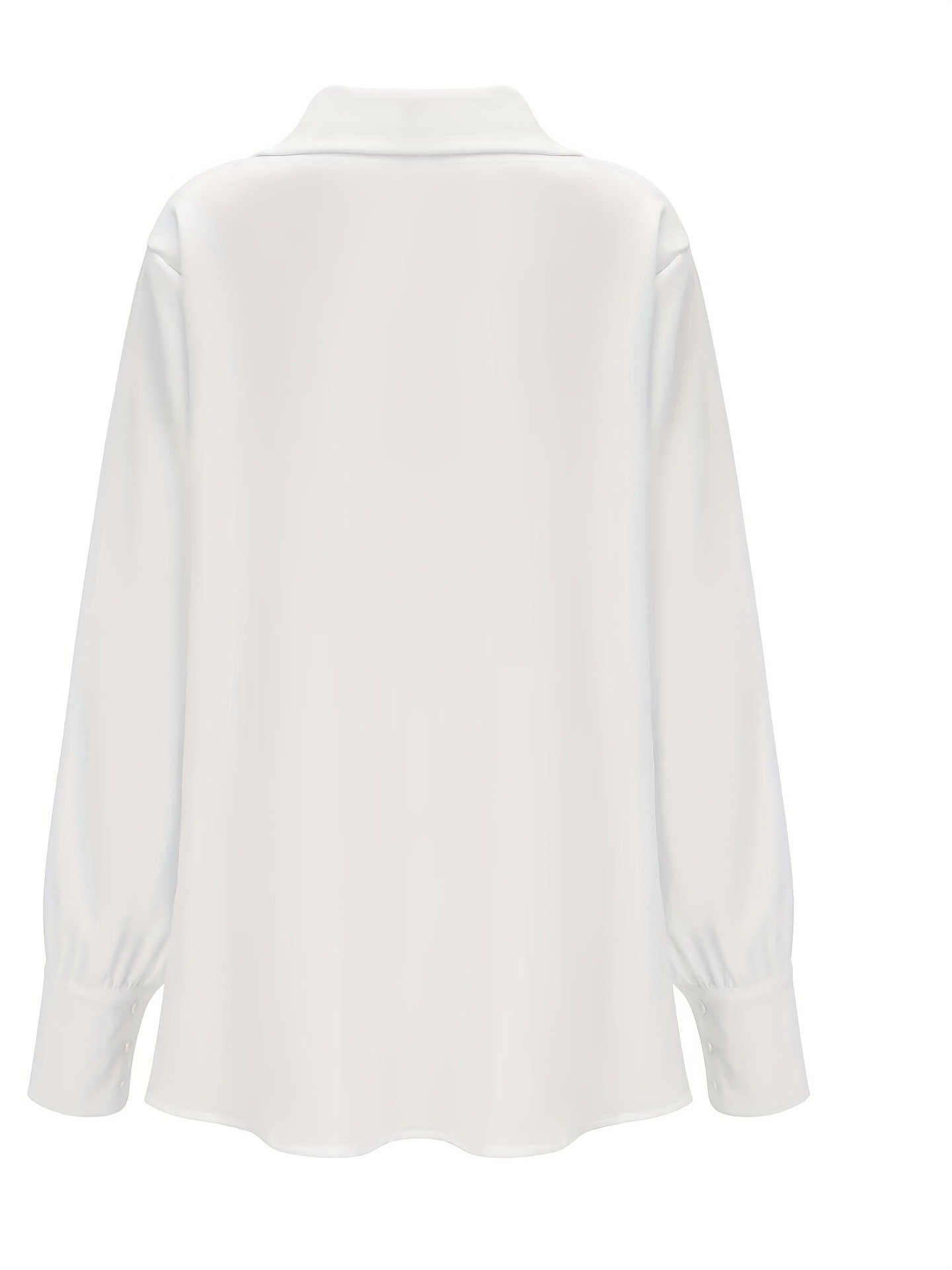 Semi Formal Cowl Neck Loose Plain Shirt