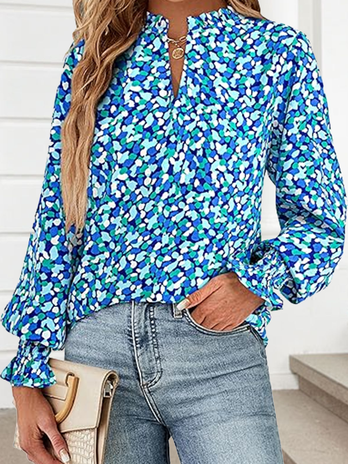 V Neck Casual Regular Fit T-Shirt