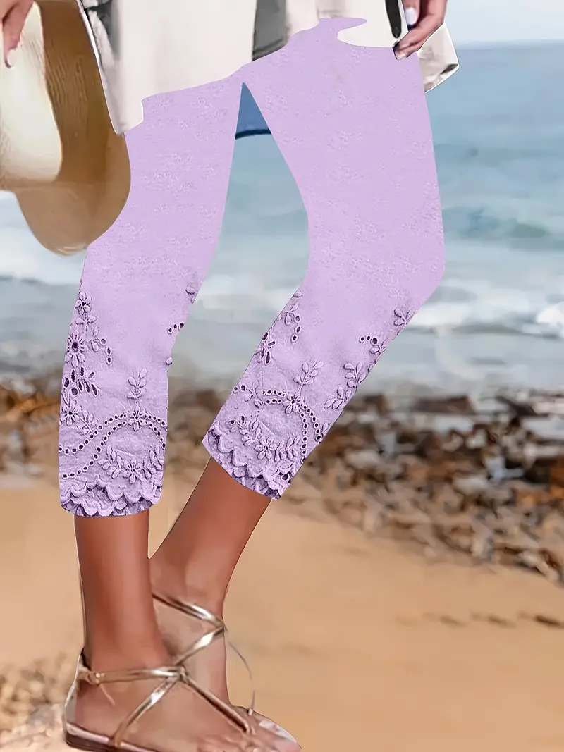 Women's Floral Print Casual Leggings