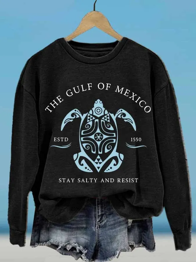 Women's Gulf Of Mexico Printed Sweatshirt