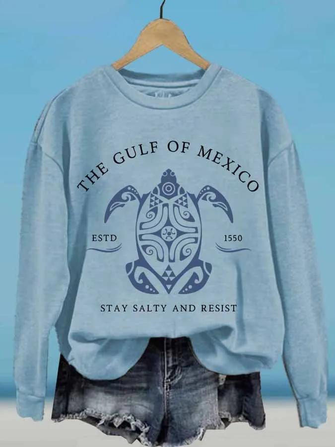 Women's Gulf Of Mexico Printed Sweatshirt