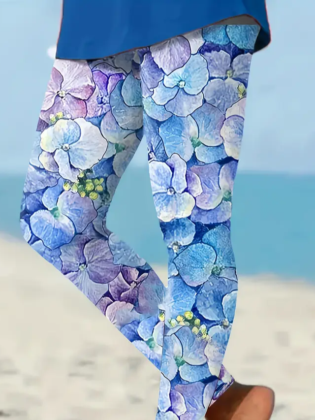 Casual Tight Floral Leggings