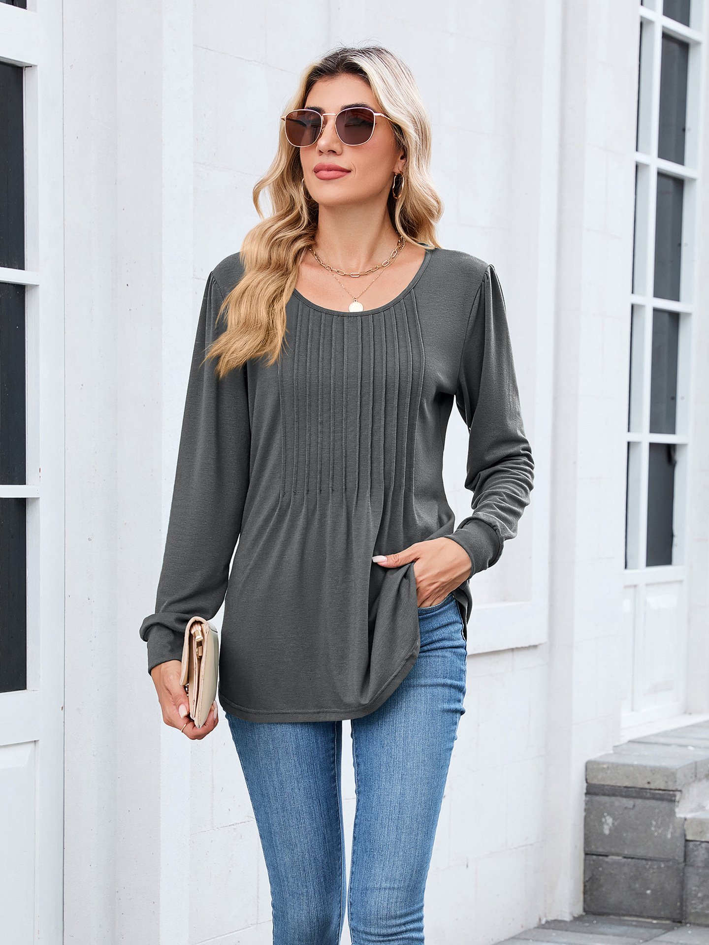 Cotton Regular Fit Crew Neck Casual T-Shirt