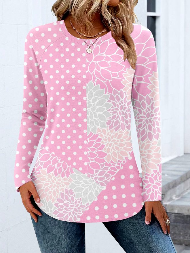 Casual Color Block T-Shirt