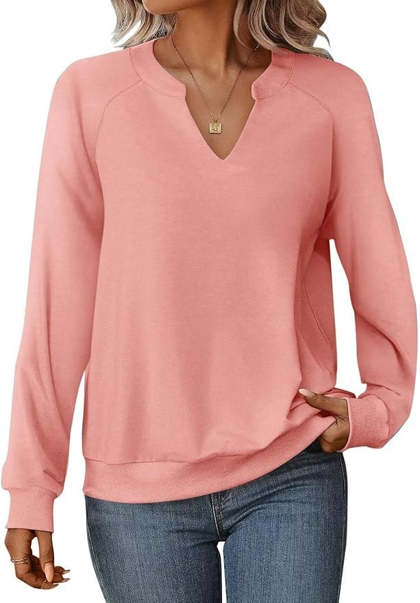 V Neck Regular Fit Casual Sweatshirt