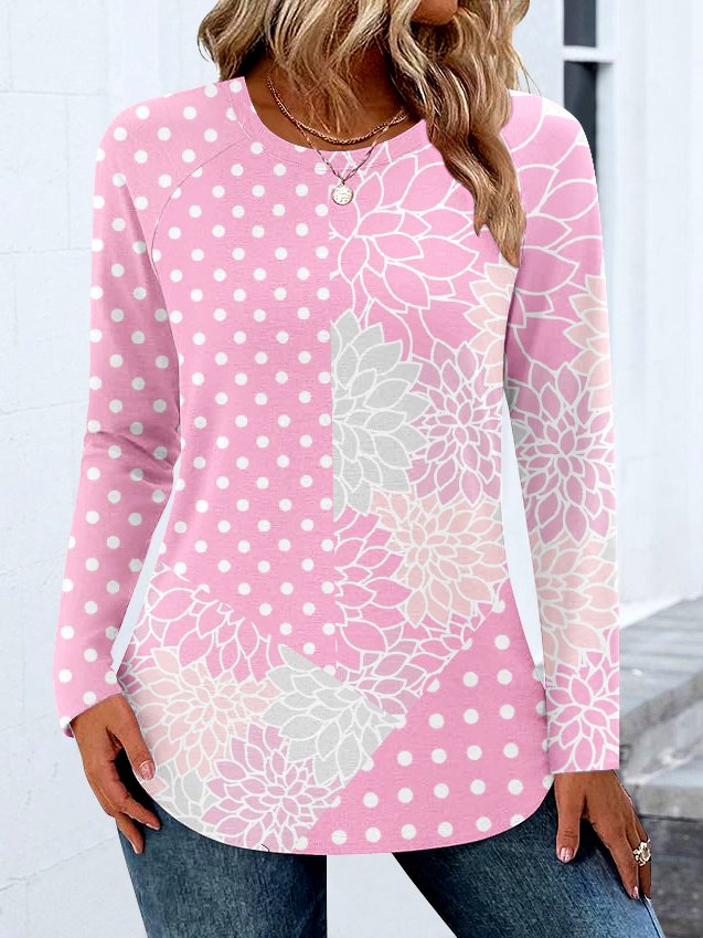 Casual Color Block T-Shirt