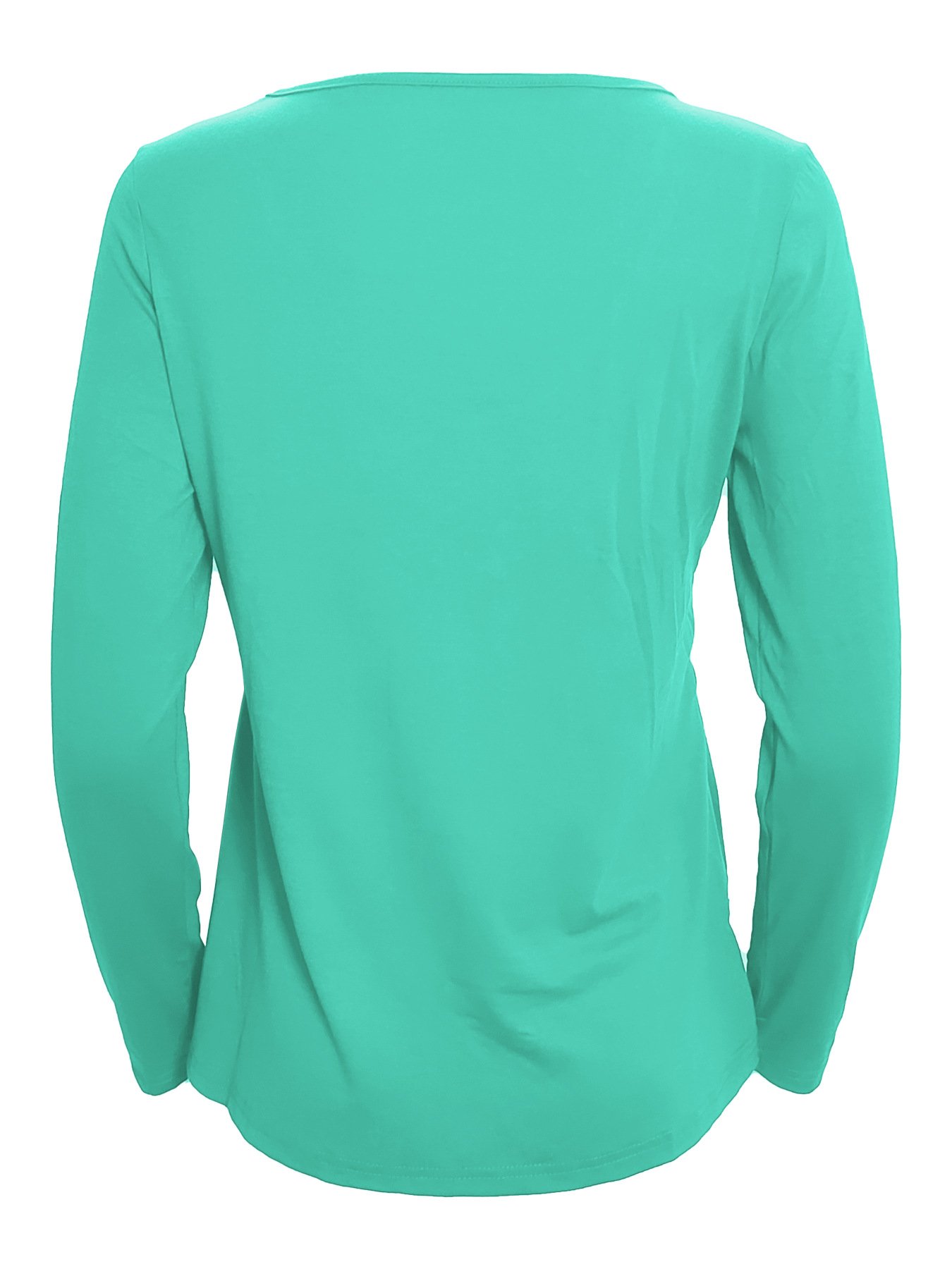 Elegant Commuting Slim Fit Three-Button Casual Solid Color Long-Sleeved Dress Top