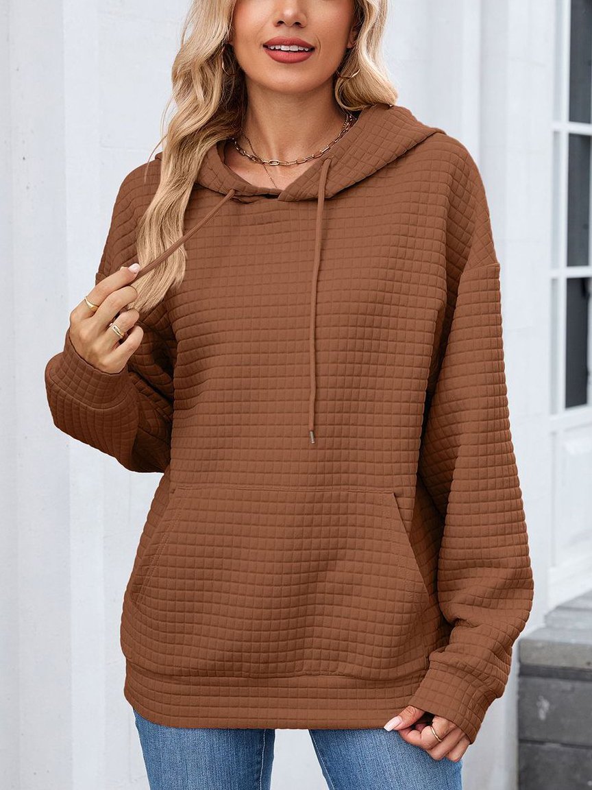 Casual Plain Hoodie