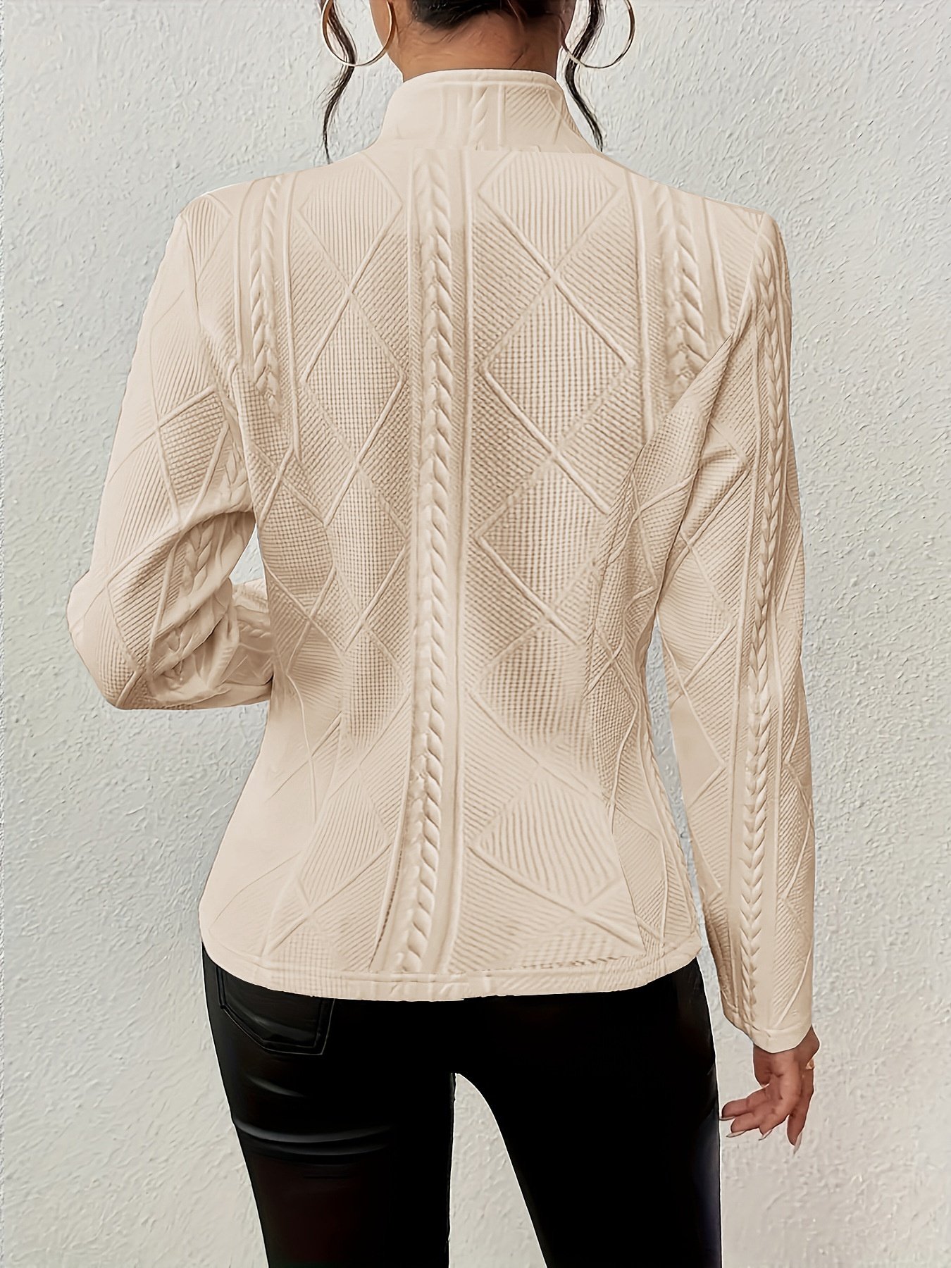 Geometric Dressy Buckle Regular Fit Blazer