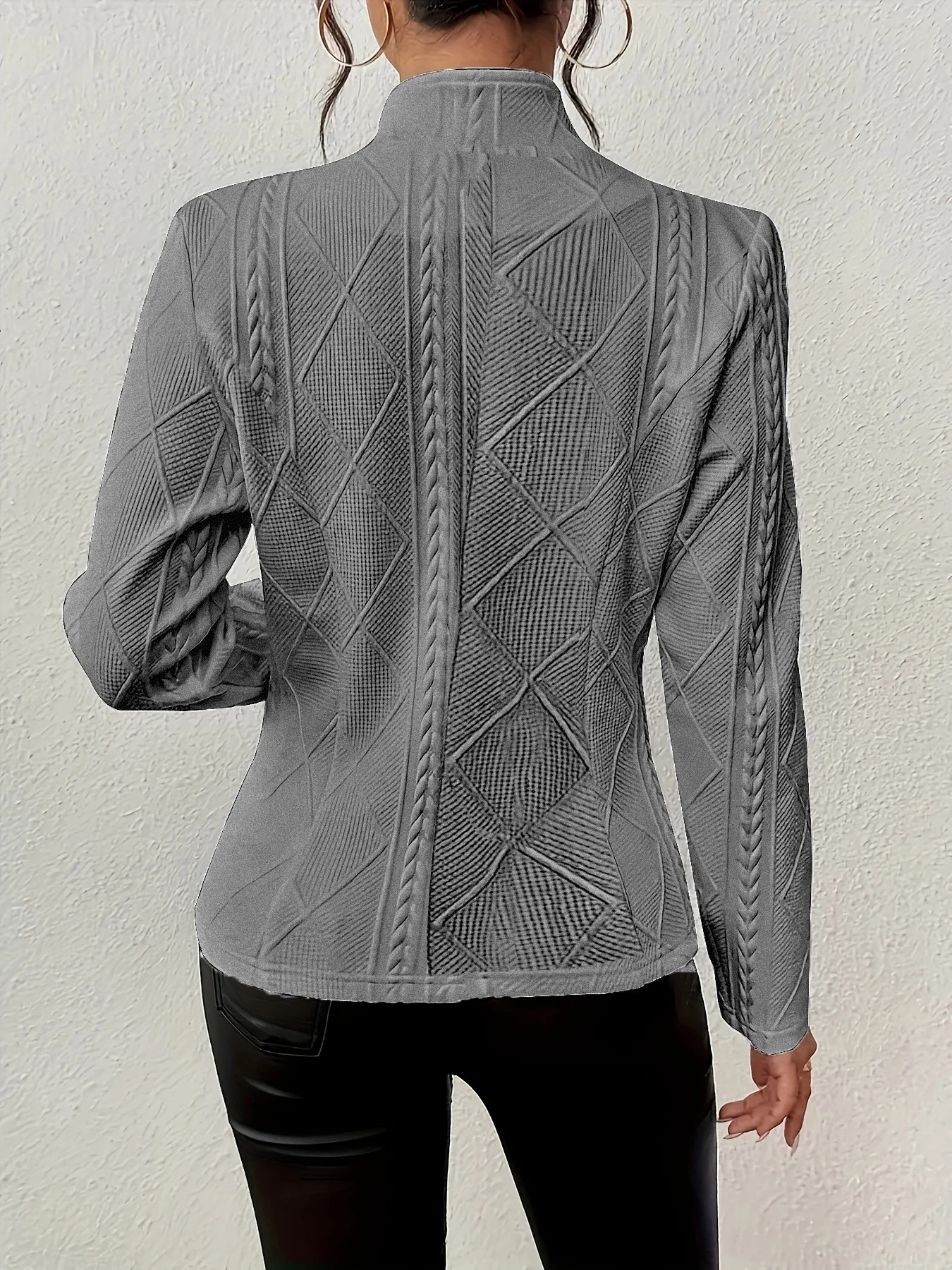 Geometric Dressy Buckle Regular Fit Blazer