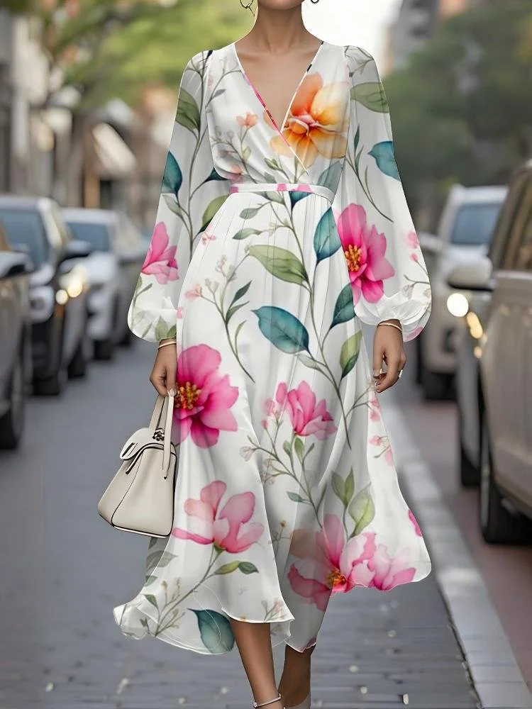 Regular Fit Semi Formal Puff Sleeve Dress