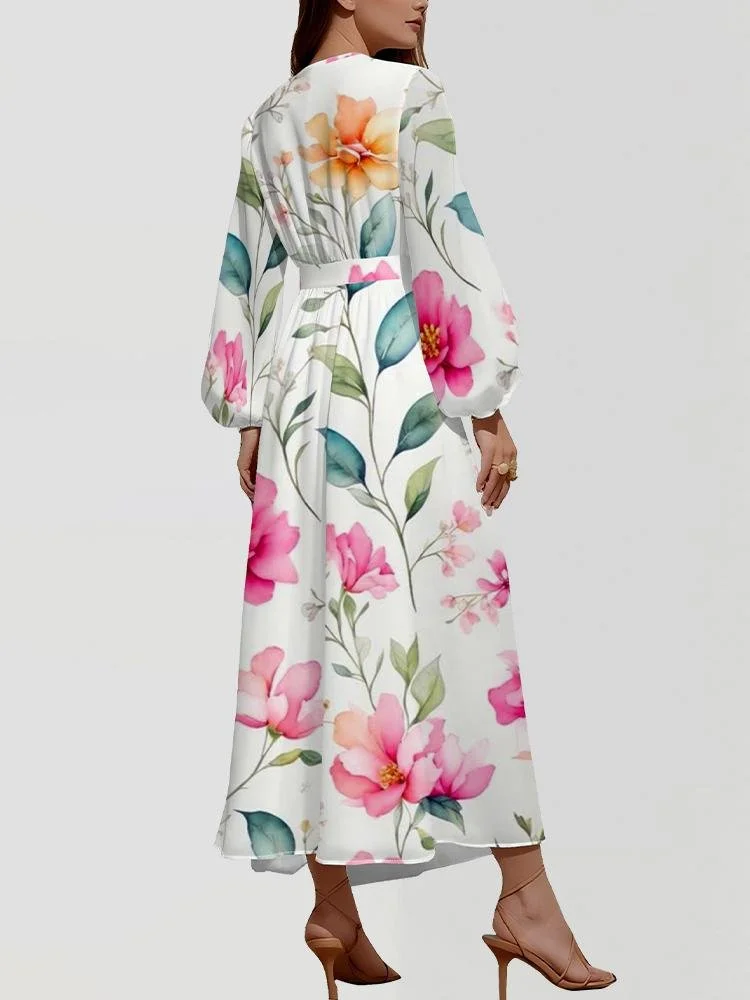 Regular Fit Semi Formal Puff Sleeve Dress