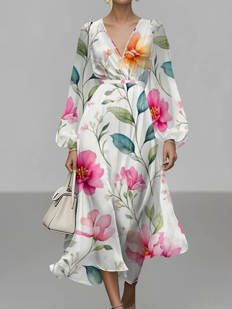 Regular Fit Semi Formal Puff Sleeve Dress